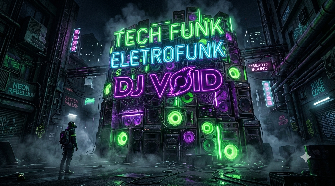 Arte Tech Funk e Eletrofunk de DJ VOID